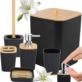 Műanyag fürdőszobai szett BATHINO 6 db - több színben Szín: Szürke