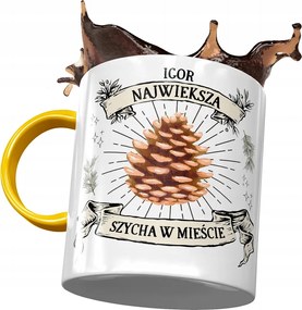 Sárga Bögre Igor Férj Kolléga Ajándék Nyomtatott Fotóval