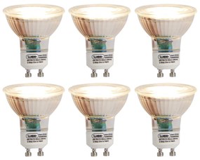 6 db-os GU10 3 fokozatú melegedő LED izzó készlet 6W 450lm 2000K - 2700K