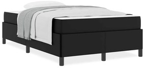 Ágykeret matraccal matracmal Fekete 120 x 190 cm Műbőr