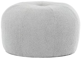 Szürke Színű Puff Különleges Bouclé Szövetből AK-307