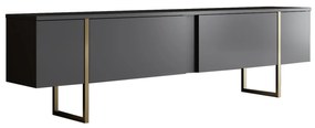 TV asztal/szekrény Luna (antracit + arany). 1073432