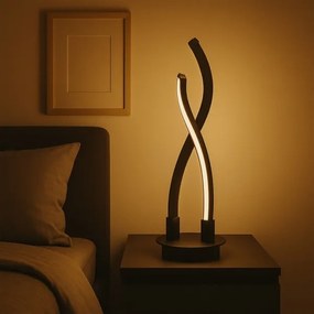 ONLI - LED Asztali lámpa DAFNE LED/12W/230V 4000K 48 cm fekete