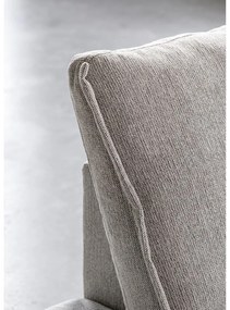 Szürkésbézs kinyitható-tárolóhelyes sarokkanapé (jobb oldali-heverő résszel) Charming Charlie – Miuform