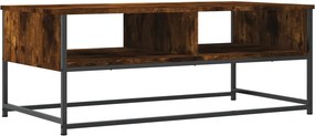 vidaXL füstös tölgy színű szerelt fa dohányzóasztal 100 x 51 x 40 cm