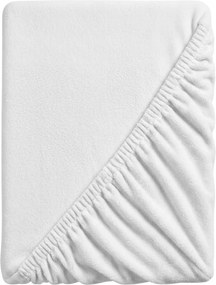 SOFT fehér mikroplüss lepedő 90x200 cm