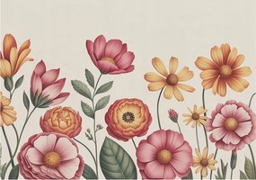 Fotótapéta Flizelina Dekoratív az irodába Virágos kompozíció 208x146 Ragasztó