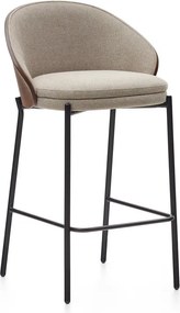 Barna-bézs bárszék (ülésmagasság 65 cm) Eamy – Kave Home