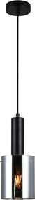 Italux glamour modern függeszték sardo fekete füstös itxpnd-5581-1-bk+sg