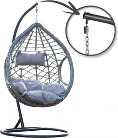 Szürke függőszék NORVIA állvánnyal