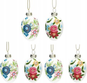 Húsvéti Medál Tojás Virágok Húsvéti Ajándék 6db Tojás Bomba