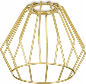 Meta drót lámpabúra E27 loft gyémánt arany