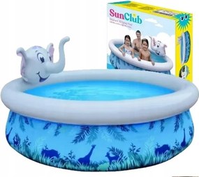 Avenli Kerti Nyitható Medence 205x47CM Elefánt 3D Aquapark