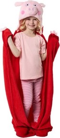 Peppa malac Red 3D coral fleece polár takaró 110x140cm