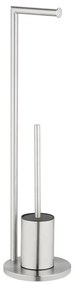 WENKO 25676100 - FERLA WC-szett 18x69,5 cm rozsdamentes acél/szatén