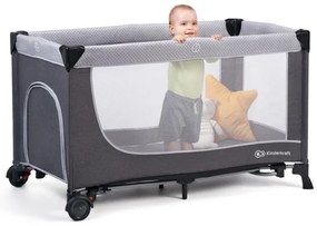 KINDERKRAFT - Utazó kiságy LEODY ezüst