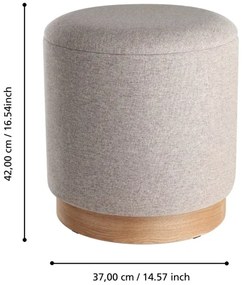 Eglo 424034 - KÉSZLET 2x Taburet MASHIKE átm. 30,5/37 cm barna