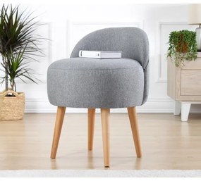 NIKI puff, átmérő 46 cm, elegáns szürke