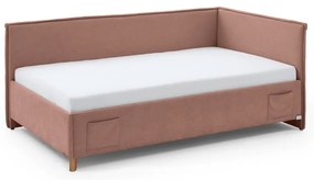 Rózsaszín gyerekágy tárolóhellyel 120x200 cm Fun – Meise Möbel