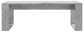 betonszürke szerelt fa dohányzóasztal 102x50x35 cm