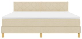 Box Spring Ágy Matraccal Krém 180x200 cm Háló