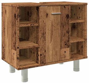 Fürdőszoba szekrény régi fa 60x32x53,5 cm műszaki fa