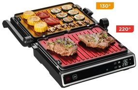 Concept ge3550 - Kontaktgrill 2000W/230V mit Temperatursensor, schwarz