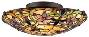 Elstead QZ-KAMI-F - Tiffany KAMI mennyezeti lámpa 2xE27/60W/230V