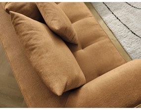 Mustársárga zsenília sarokkanapé (bal oldali-L alakú) Whesley – Bobochic Paris