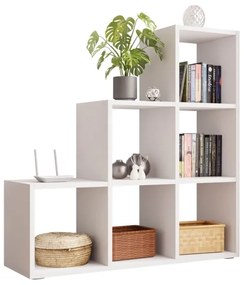 Könyvespolc TRIO 108x105 cm fehér