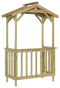 Grillsátor Barna 133.5 x 63 x 200 cm Impregnál szőke fenyő