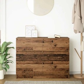 antik fa szerelt fa tálalószekrény 100x35x76 cm