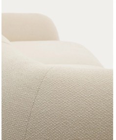 Krémszínű zsenília sarokkanapé (bal oldali-heverő résszel) Martina – Kave Home