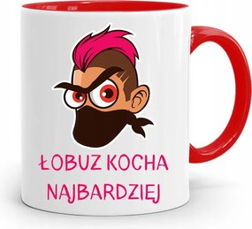 Piros Bögre Ajándék Fiúnak Férfi Zsivány nyomott mintával