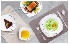 Ezüstszínű rozsdamentes acél evőeszköz készlet 24 db-os Satin – Orion