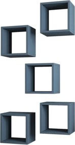 Box fali polc, kék, 30 cm