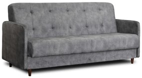 Sofa TIVOLI Szara Welurowa