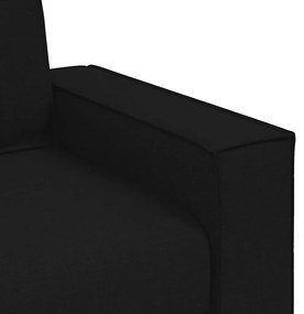 vidaXL 3 személyes, fekete szövetkanapé 180 cm