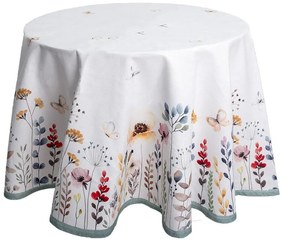 Virág mintás kerek asztalterítő 170 cm Flowerbomb