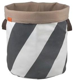 Szürke-krémszínű textil szennyeskosár 5 l Diagonal – Mette Ditmer Denmark