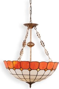 Brilagi - Tiffany vitrázs csillár láncon SIENNA 3xE27/60W/230V átm. 50 cm
