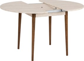Viona étkezőasztal, travertin-barokk dió, 100 cm