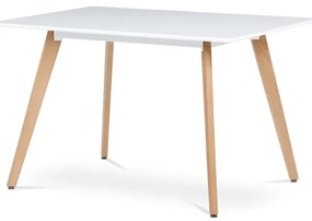 Étkezőasztal 120×80 cm, MDF, Fehér. DT-313 WT