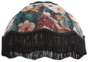 Virágmintás szövet lámpaernyő fehér belsővel 45/15/21,5 - Heritage