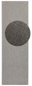 Szürke kültéri-beltéri futószőnyeg 80x350 cm Nature – Hanse Home