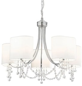 Searchlight 1055-5CC - Csillár láncon NINA 5XE14/60W/230V