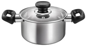 Indukciós tűzhelyhez alkalmas rozsdamentes acél edény fedővel 1,5 l Brava – Tescoma