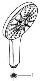 GROHE 26574000 - RAINSHOWER SMARTACTIVE 130 mm kézi zuhany, fényes króm