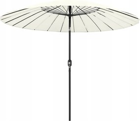 Kerti Napernyő alumínium oszlopon, 270 cm, homokszínű
