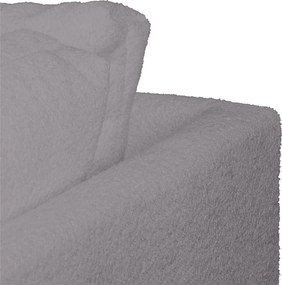 Sötétszürke buklé sarokkanapé (jobb oldali) Ariella – Ropez